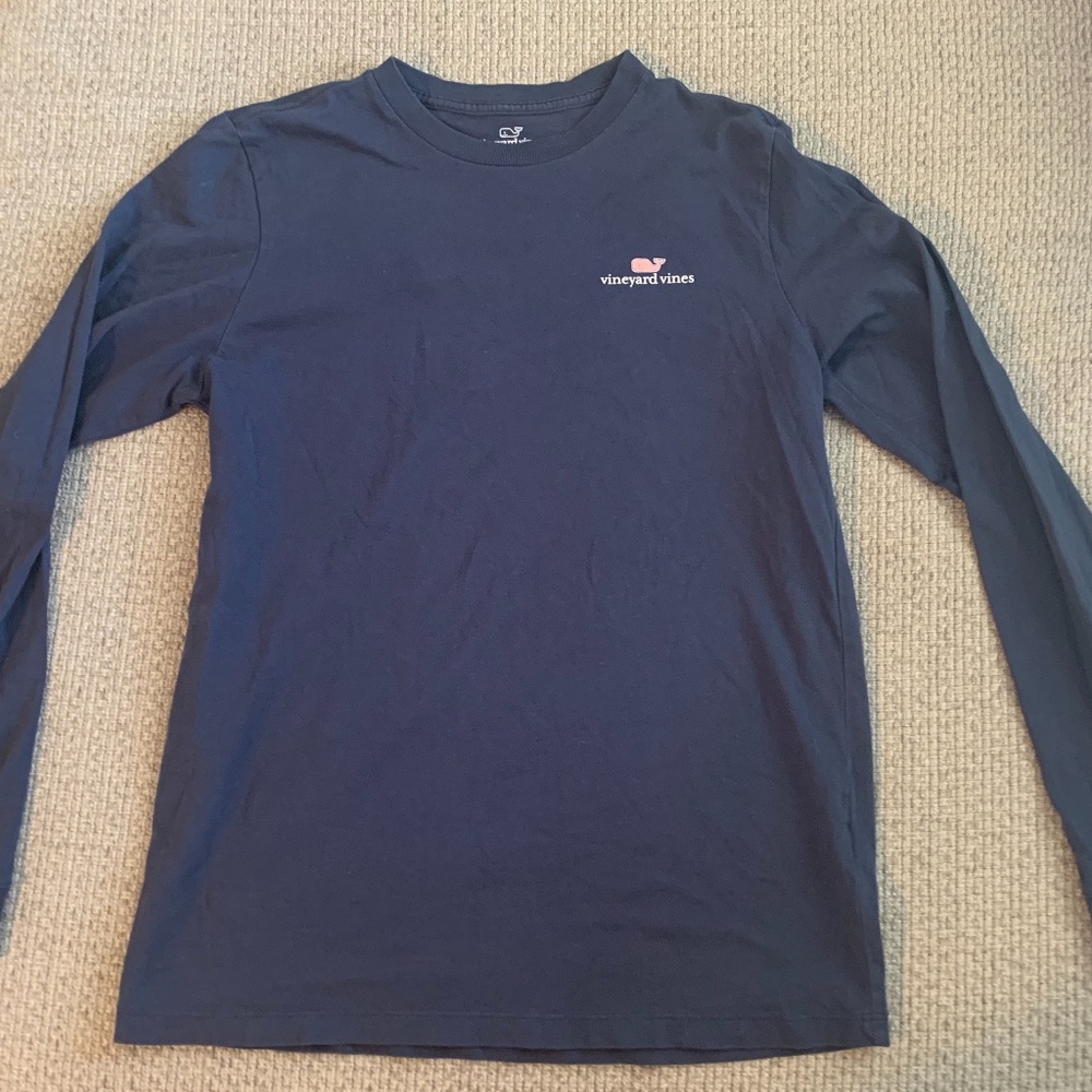Vineyard Vines Long Sleeve: Navy, Size  Youth L